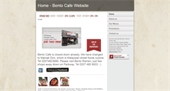 Desktop Screenshot of bentocafe.co.uk